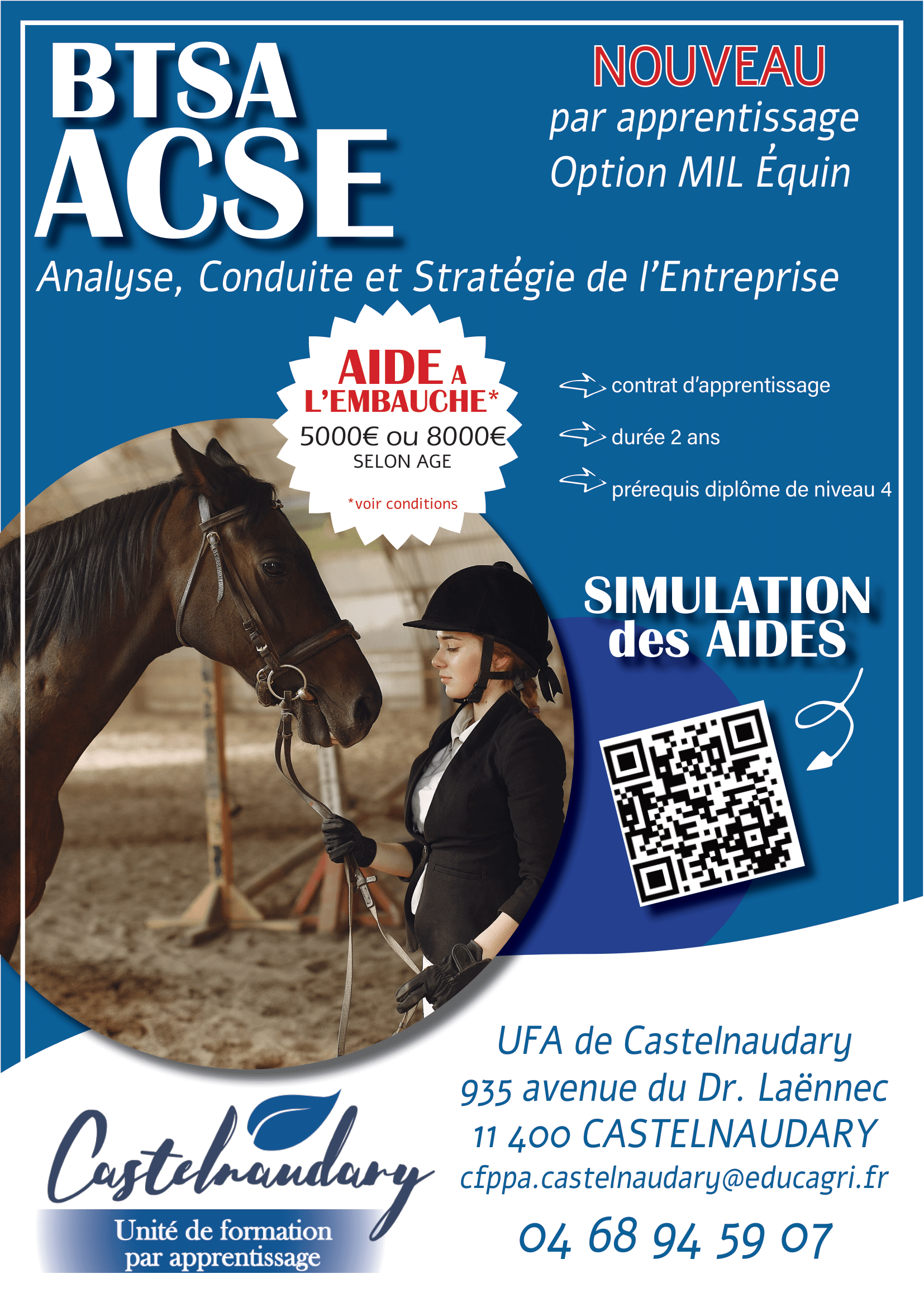 Ouverture d'un nouveau BTSA ACSE à Castelnaudary